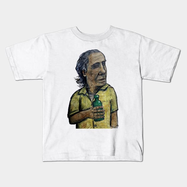 Charles Bukowski Kids T-Shirt by micalef